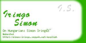 iringo simon business card